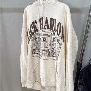 Jack Harlow Cream Sweatshirt with Vintage Graphic Print